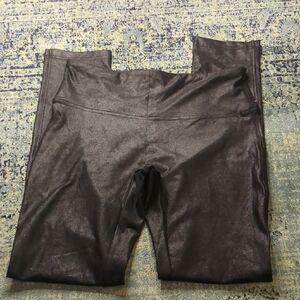 Stella Luce Black Faux Leather Leggings